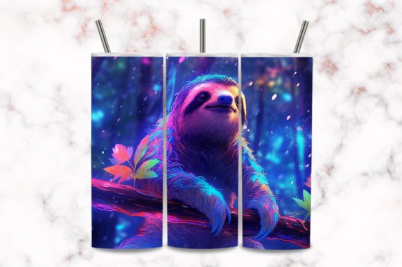 Download Sloth Theme 20oz Tumbler Wrap Png - Premium Bundle