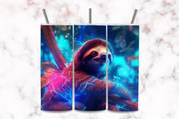 Download Sloth Design 40oz Tumbler Wrap Png - Premium Bundle