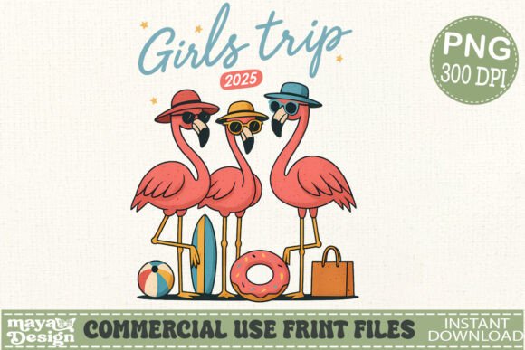 Download Flamingo Girls Trip 2025 Png,summer Png - Girls trip Collection