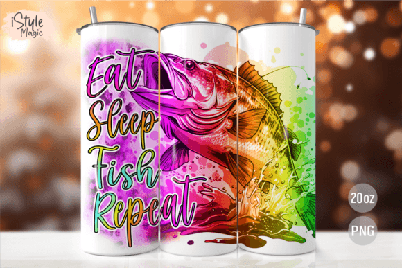 Download Eat Sleep Fish Repeat Fishing Tumbler - Fishing tumbler Collection